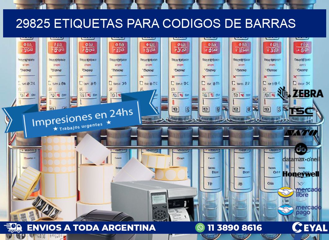 29825 ETIQUETAS PARA CODIGOS DE BARRAS