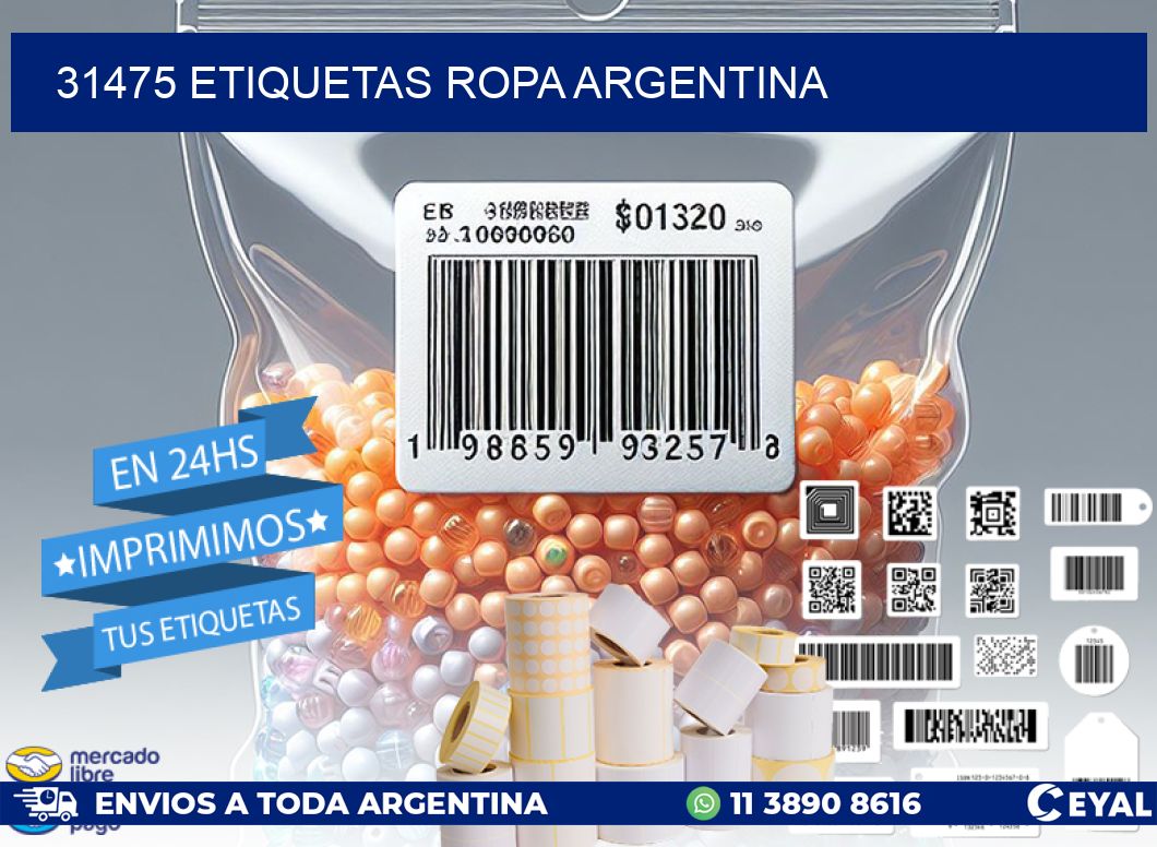 31475 ETIQUETAS ROPA ARGENTINA