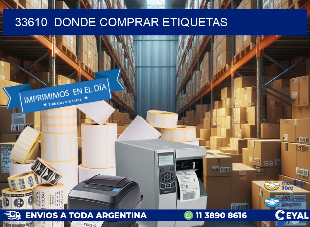 33610 donde comprar etiquetas