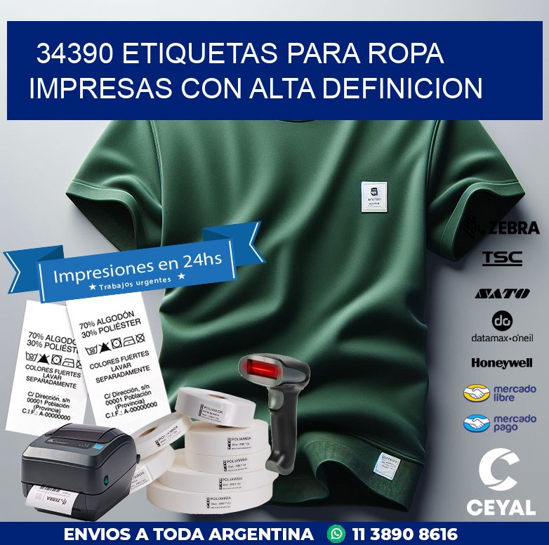 34390 ETIQUETAS PARA ROPA IMPRESAS CON ALTA DEFINICION