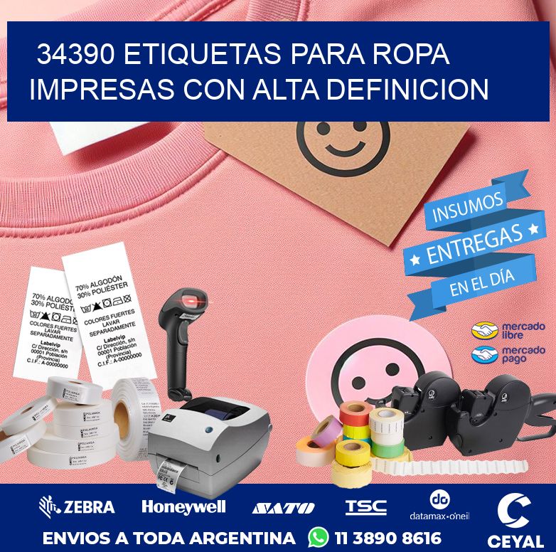 34390 ETIQUETAS PARA ROPA IMPRESAS CON ALTA DEFINICION