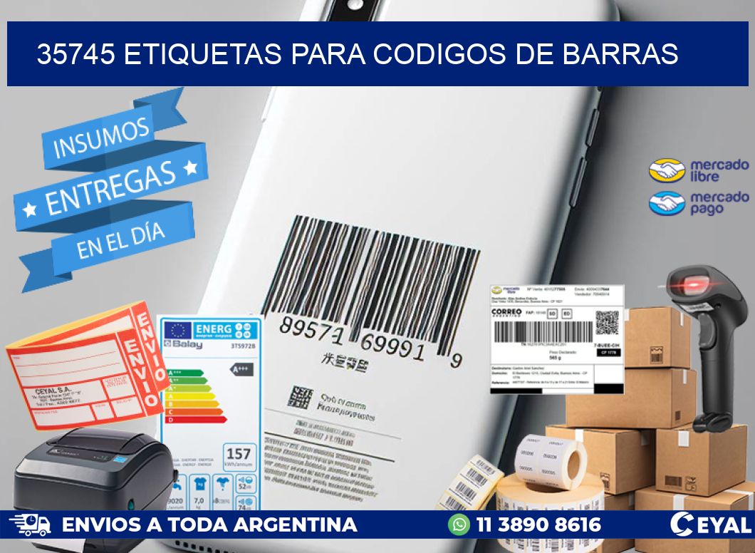 35745 ETIQUETAS PARA CODIGOS DE BARRAS