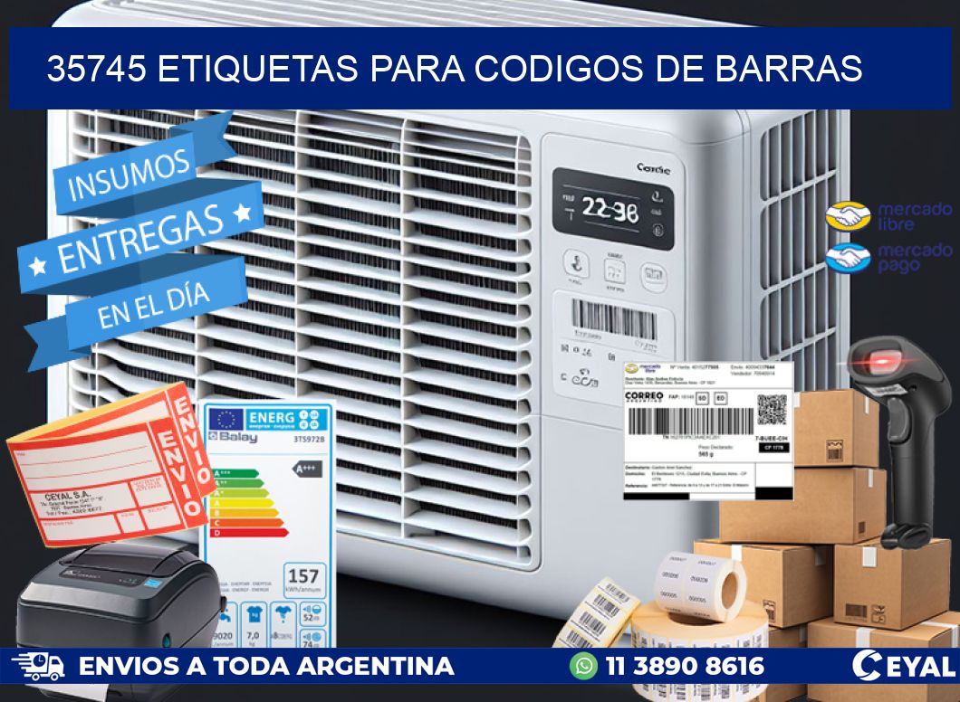 35745 ETIQUETAS PARA CODIGOS DE BARRAS