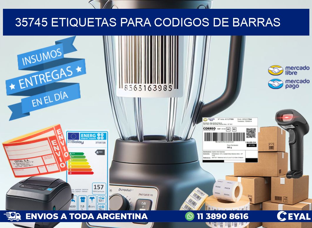 35745 ETIQUETAS PARA CODIGOS DE BARRAS