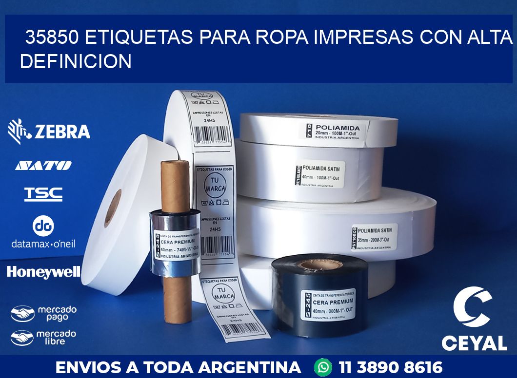35850 ETIQUETAS PARA ROPA IMPRESAS CON ALTA DEFINICION