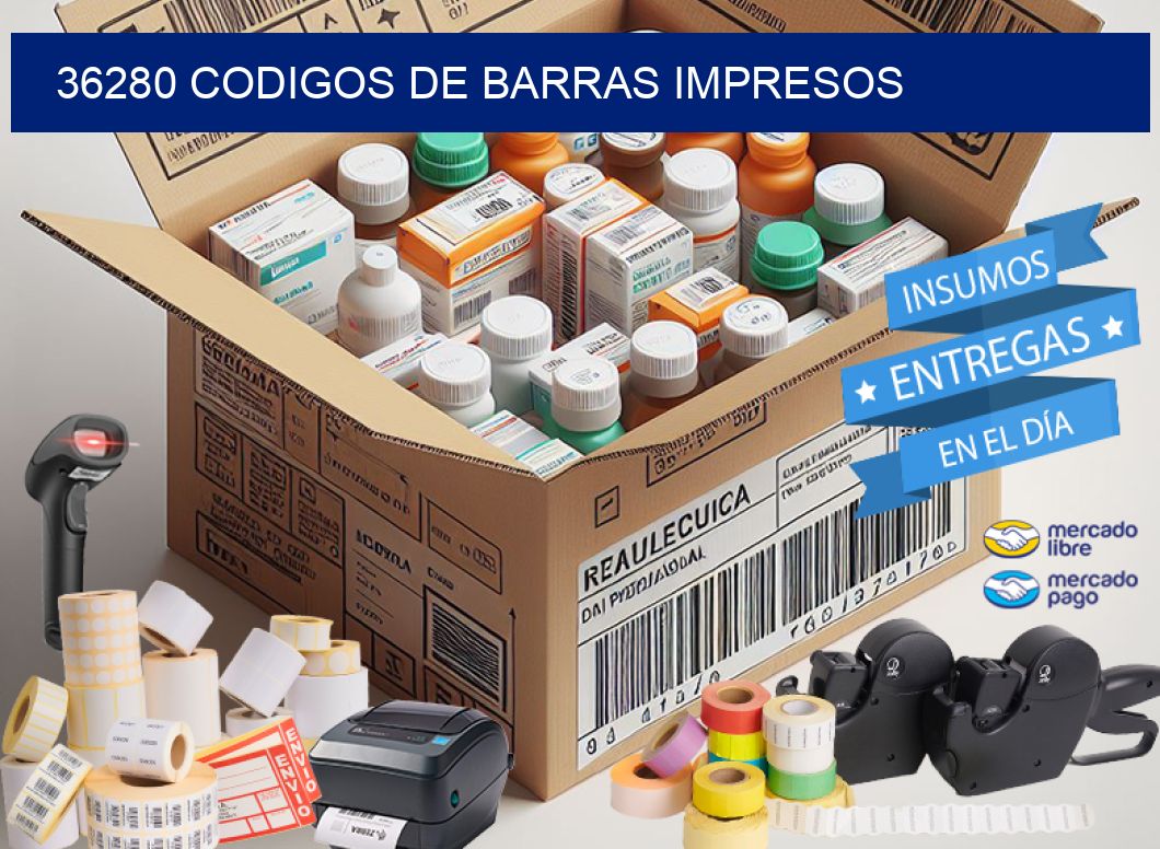 36280 codigos de barras impresos