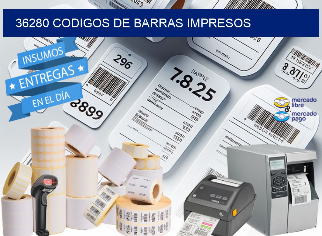 36280 codigos de barras impresos