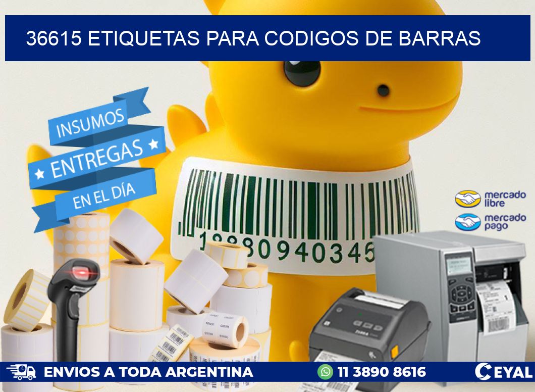 36615 ETIQUETAS PARA CODIGOS DE BARRAS