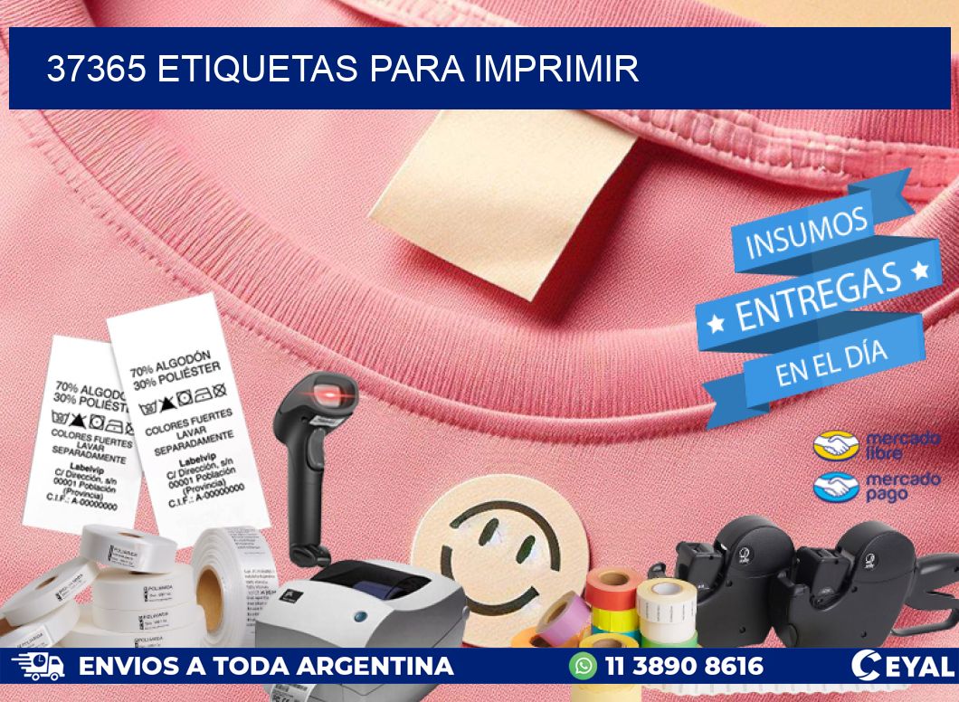 37365 ETIQUETAS PARA IMPRIMIR