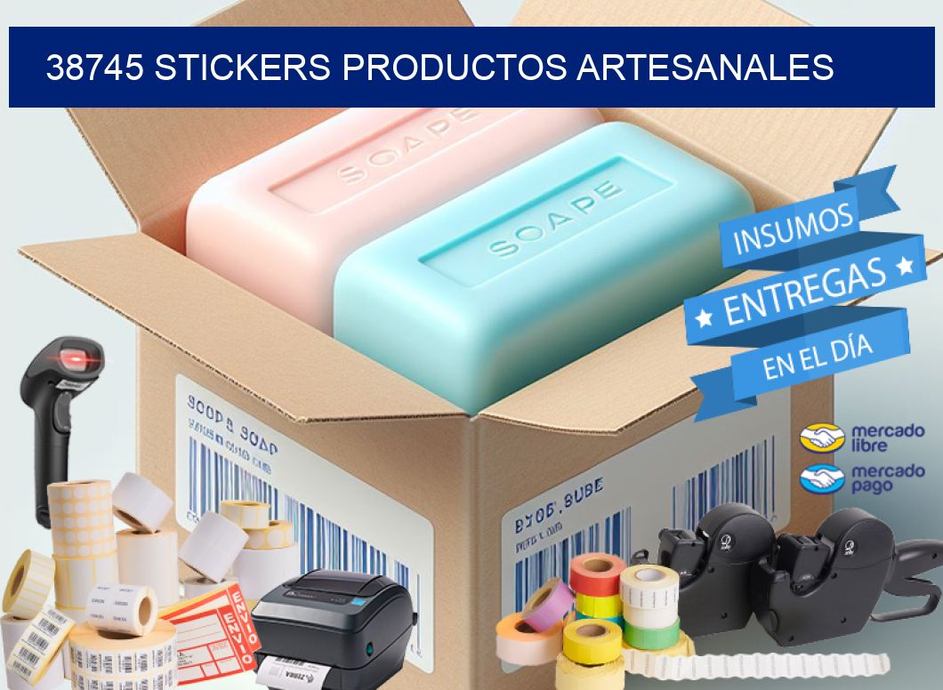 38745 stickers productos artesanales
