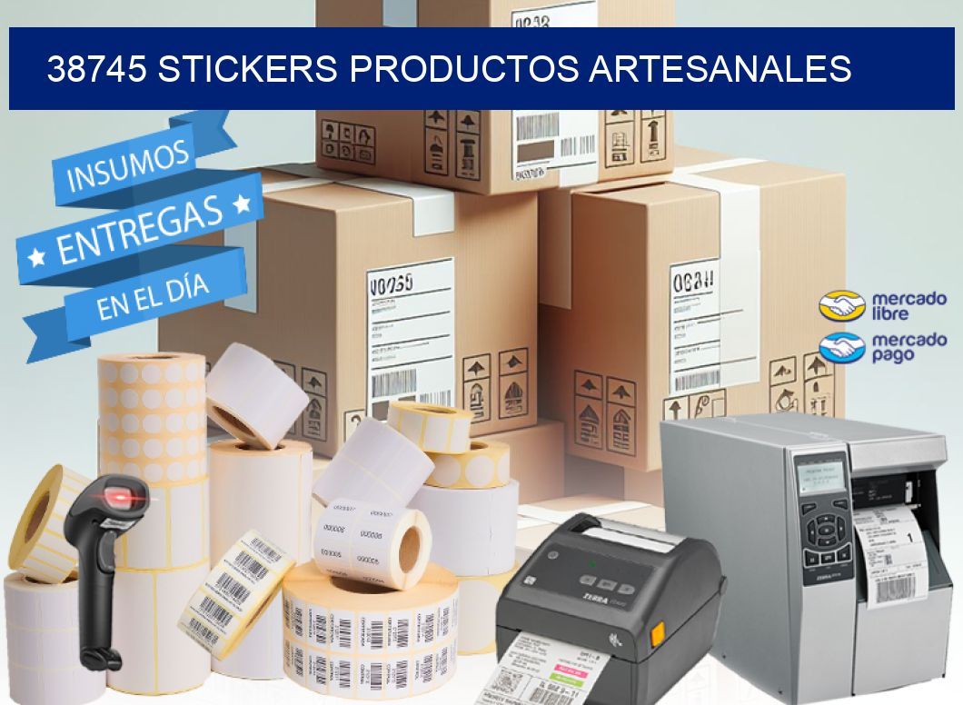 38745 stickers productos artesanales