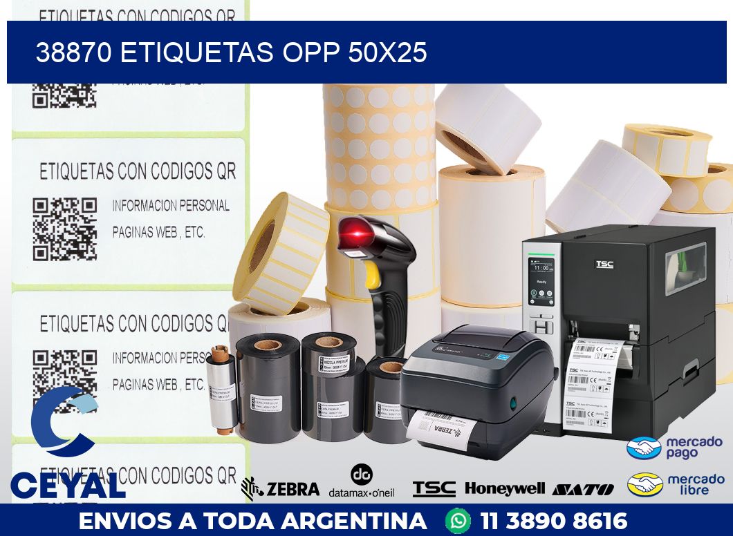 38870 ETIQUETAS OPP 50X25