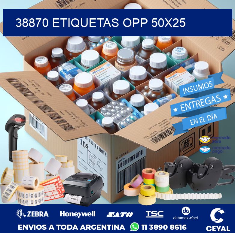38870 ETIQUETAS OPP 50X25