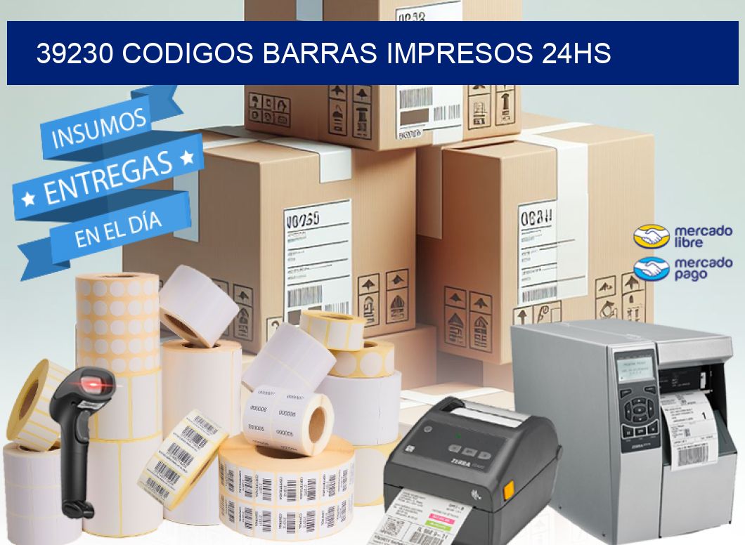 39230 codigos barras impresos 24hs
