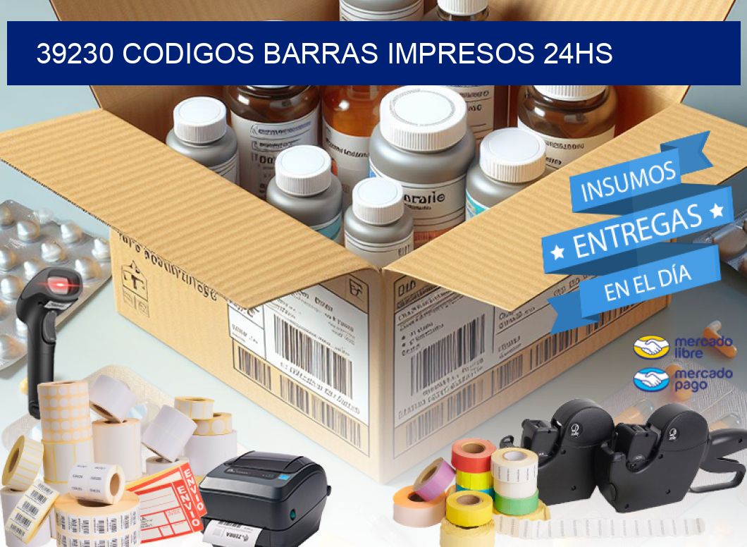 39230 codigos barras impresos 24hs