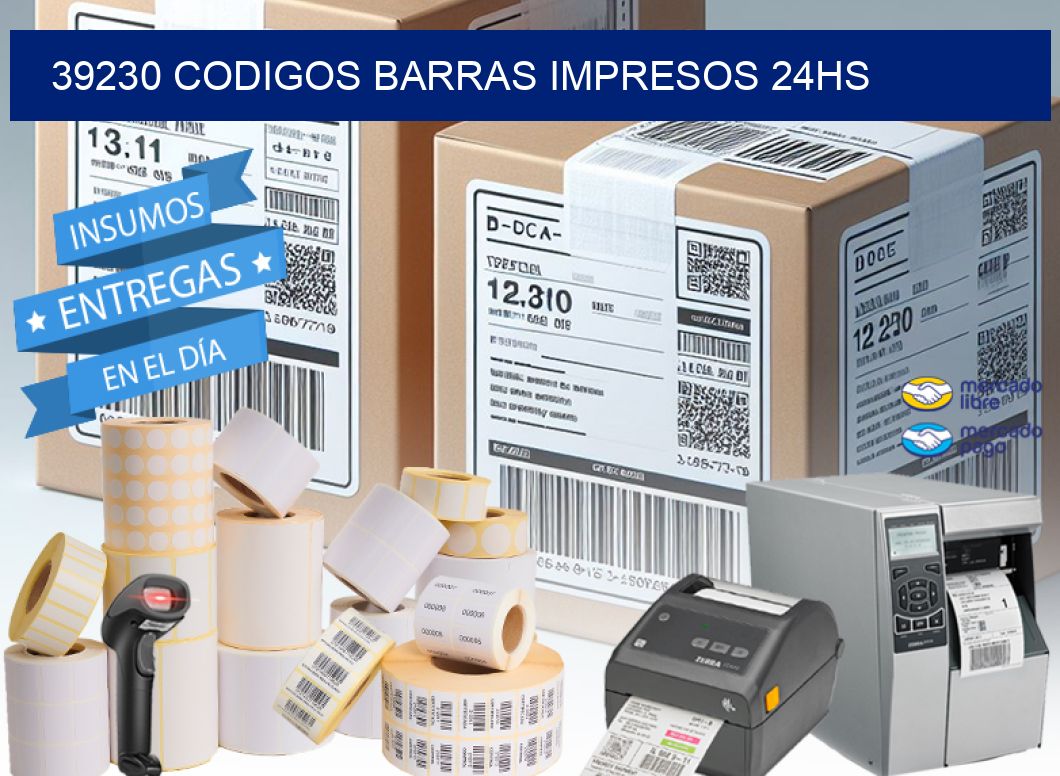 39230 codigos barras impresos 24hs