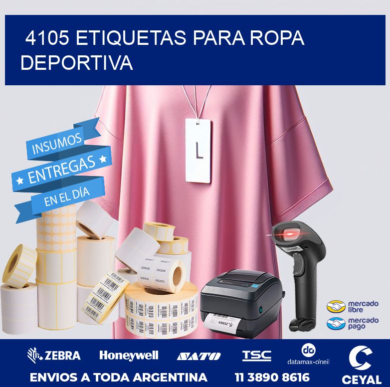 4105 ETIQUETAS PARA ROPA DEPORTIVA
