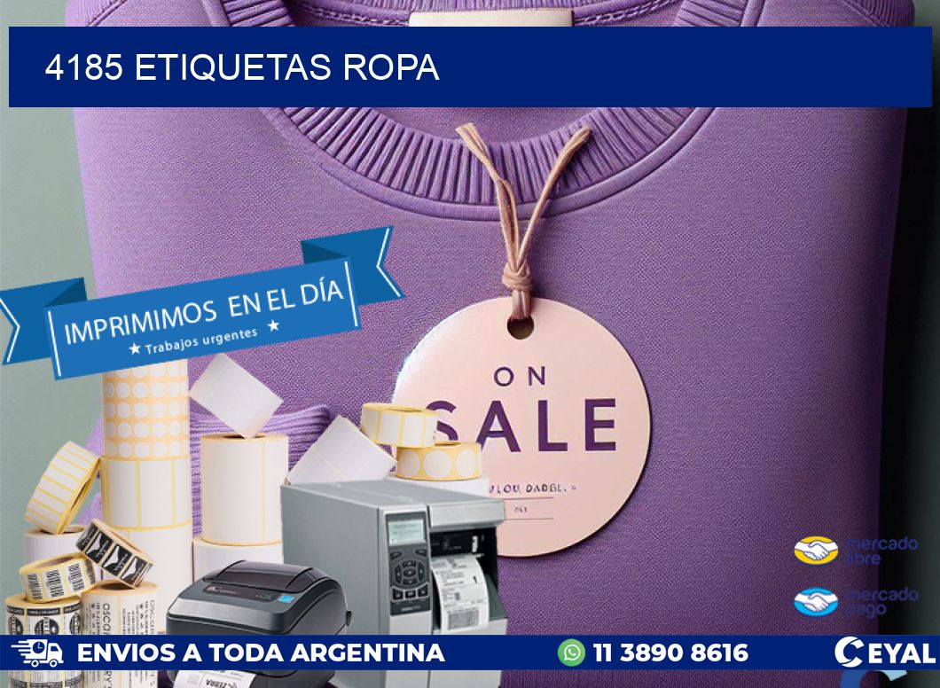 4185 ETIQUETAS ROPA