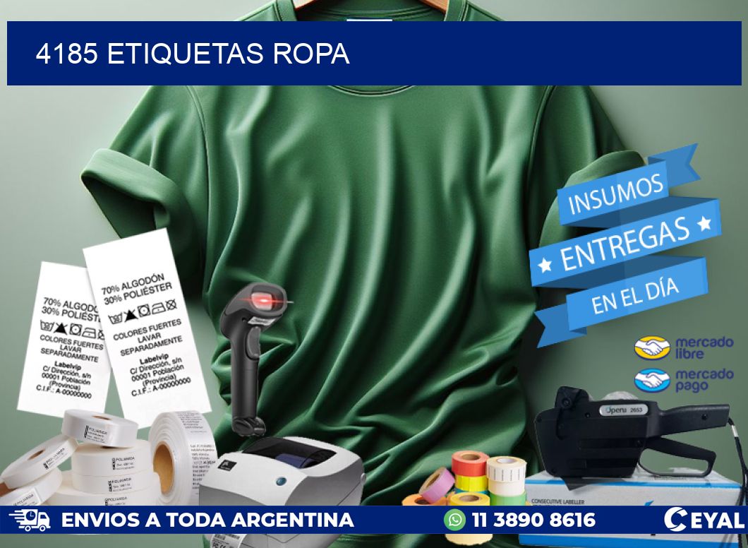 4185 ETIQUETAS ROPA