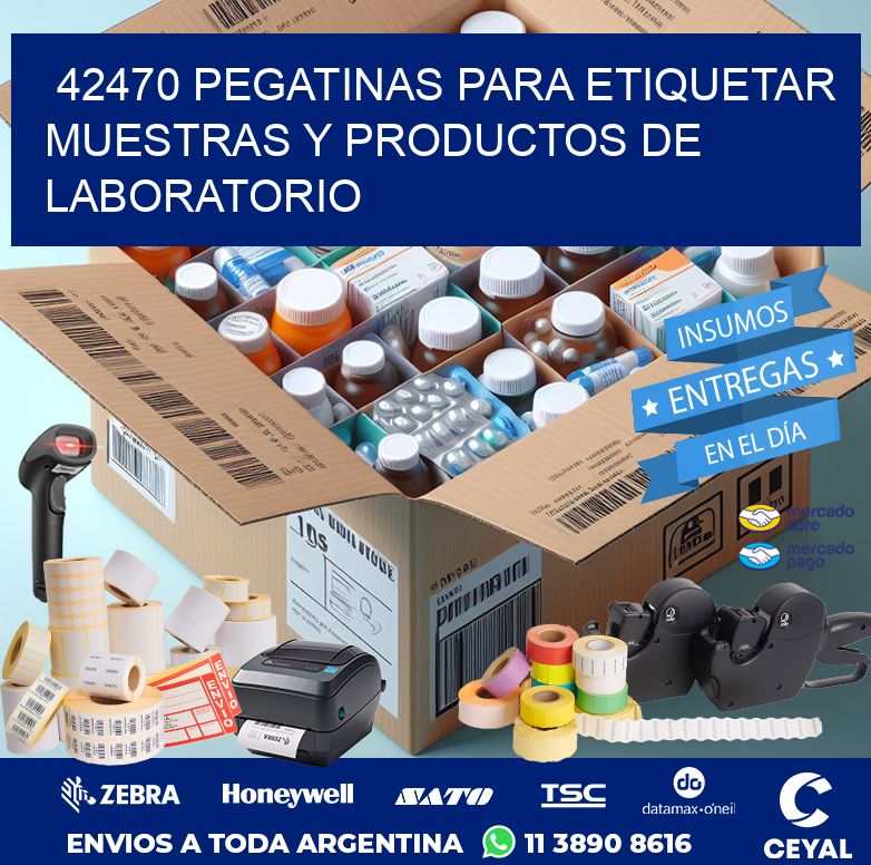 42470 PEGATINAS PARA ETIQUETAR MUESTRAS Y PRODUCTOS DE LABORATORIO