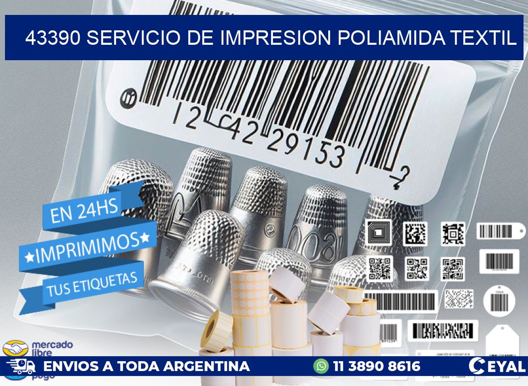 43390 SERVICIO DE IMPRESION POLIAMIDA TEXTIL