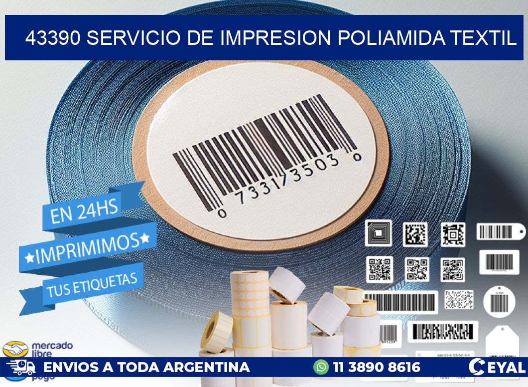 43390 SERVICIO DE IMPRESION POLIAMIDA TEXTIL