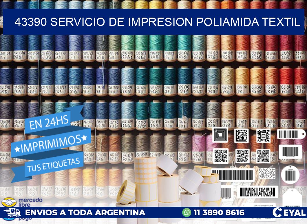 43390 SERVICIO DE IMPRESION POLIAMIDA TEXTIL