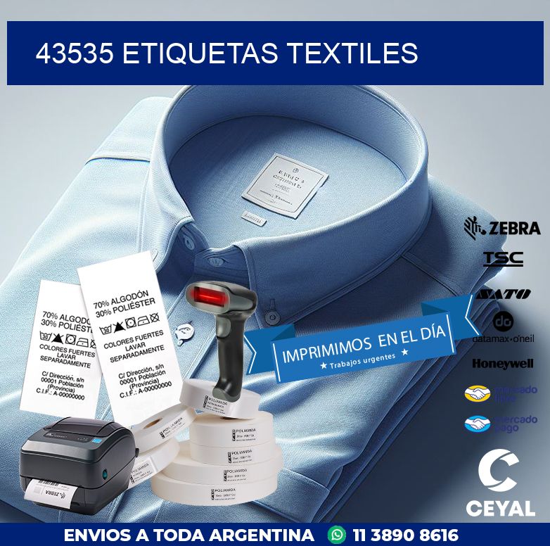 43535 ETIQUETAS TEXTILES
