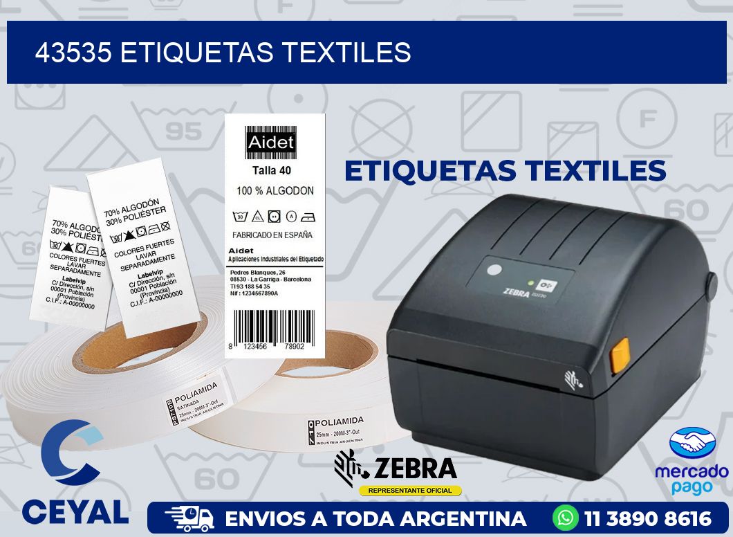 43535 ETIQUETAS TEXTILES