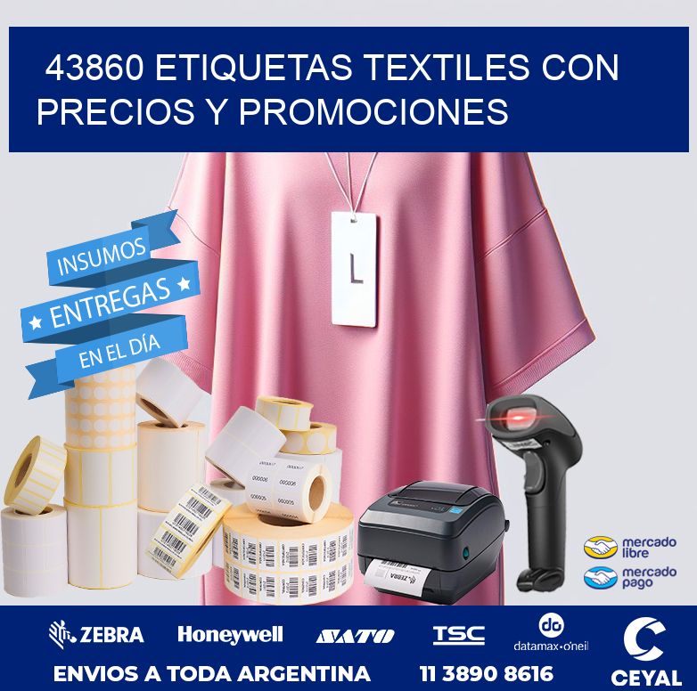 43860 ETIQUETAS TEXTILES CON PRECIOS Y PROMOCIONES
