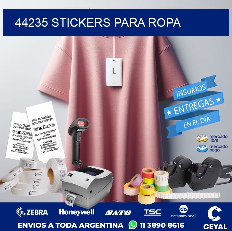 44235 STICKERS PARA ROPA