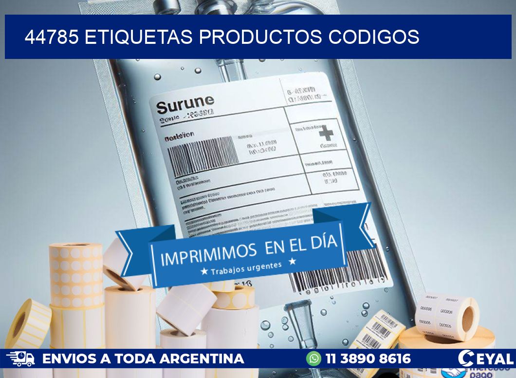 44785 etiquetas productos codigos