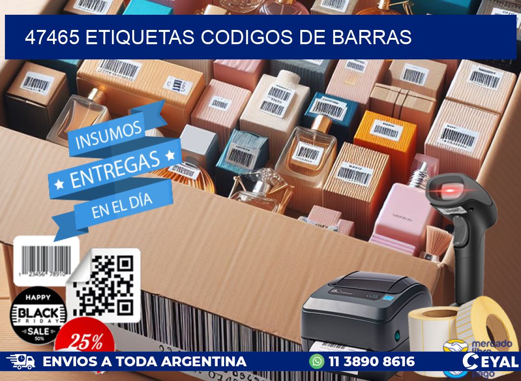 47465 etiquetas codigos de barras