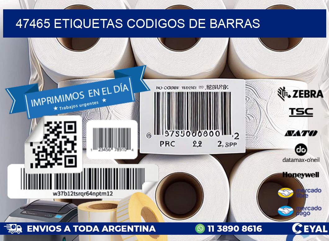 47465 etiquetas codigos de barras