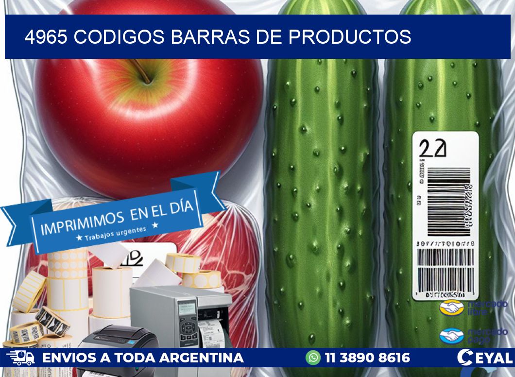 4965 CODIGOS BARRAS DE PRODUCTOS