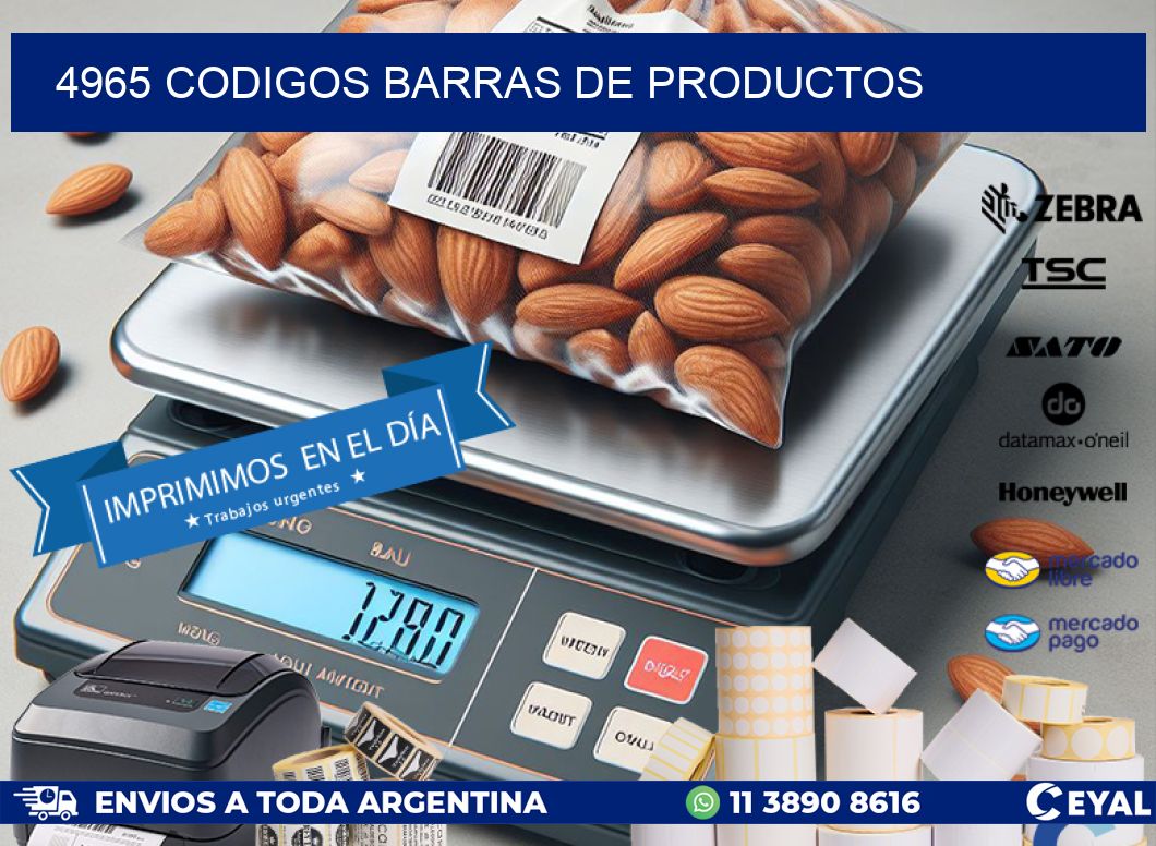 4965 CODIGOS BARRAS DE PRODUCTOS