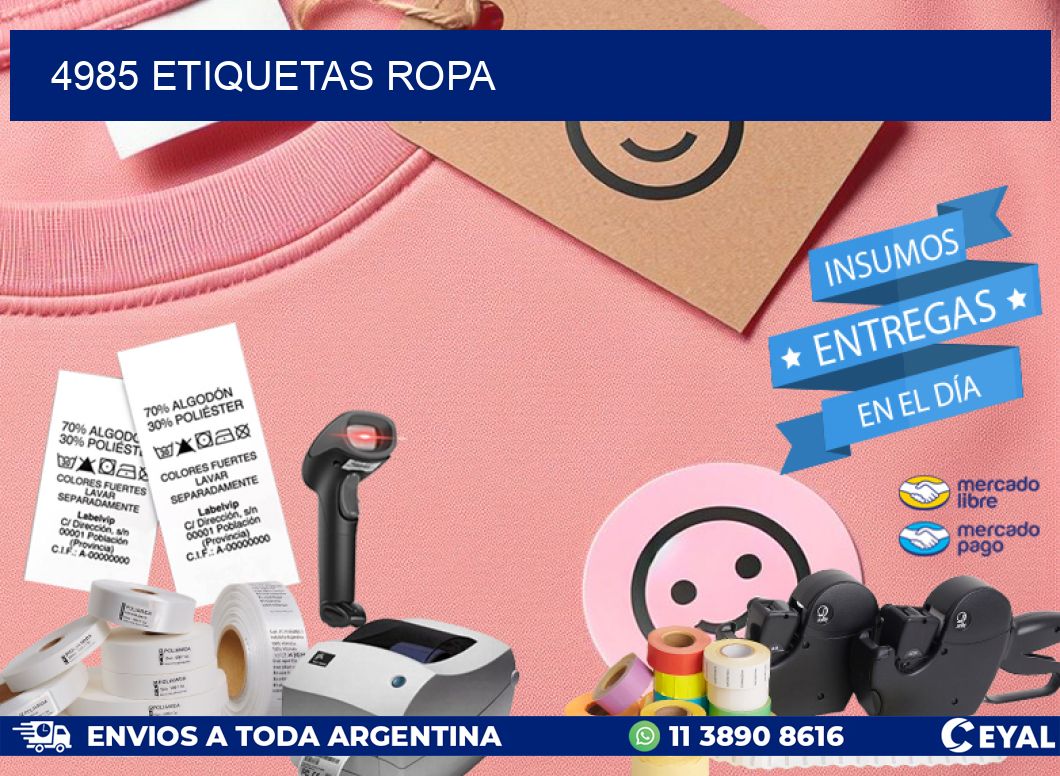 4985 ETIQUETAS ROPA