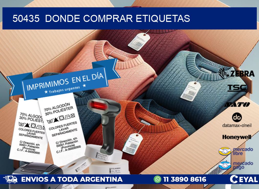 50435 donde comprar etiquetas