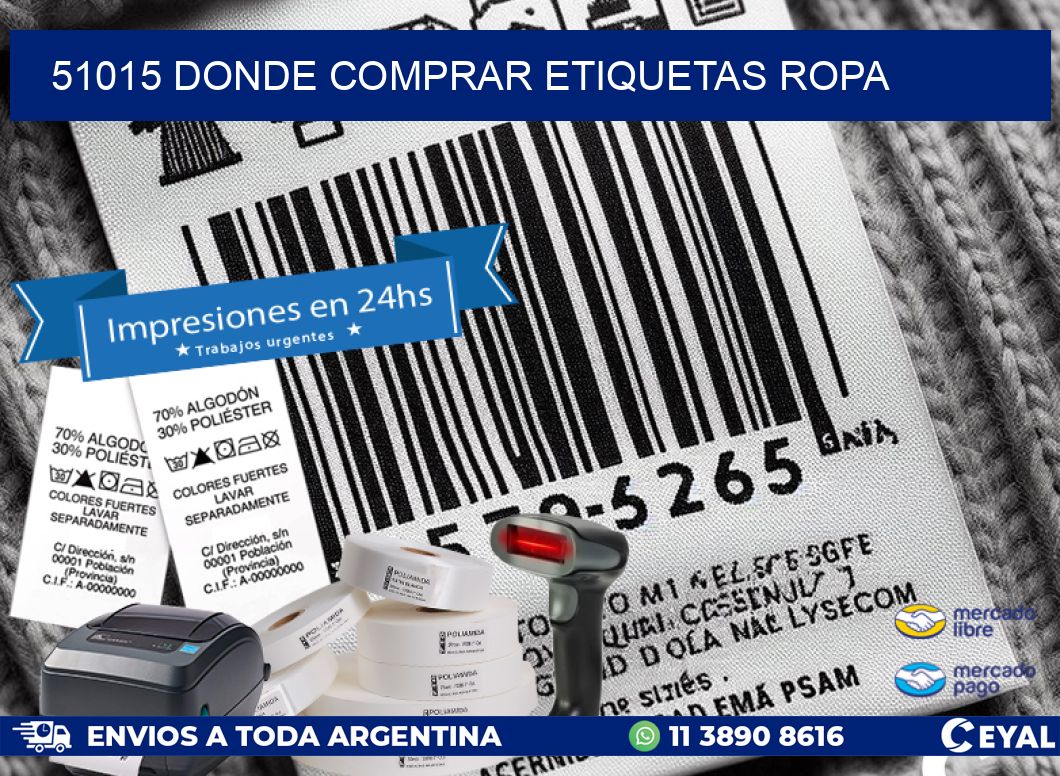 51015 DONDE COMPRAR ETIQUETAS ROPA