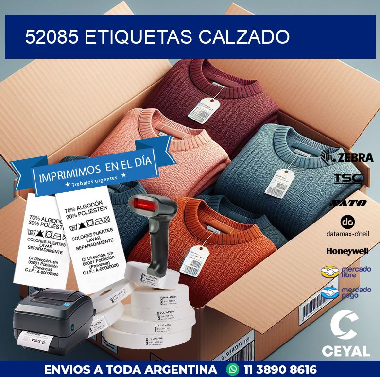 52085 ETIQUETAS CALZADO