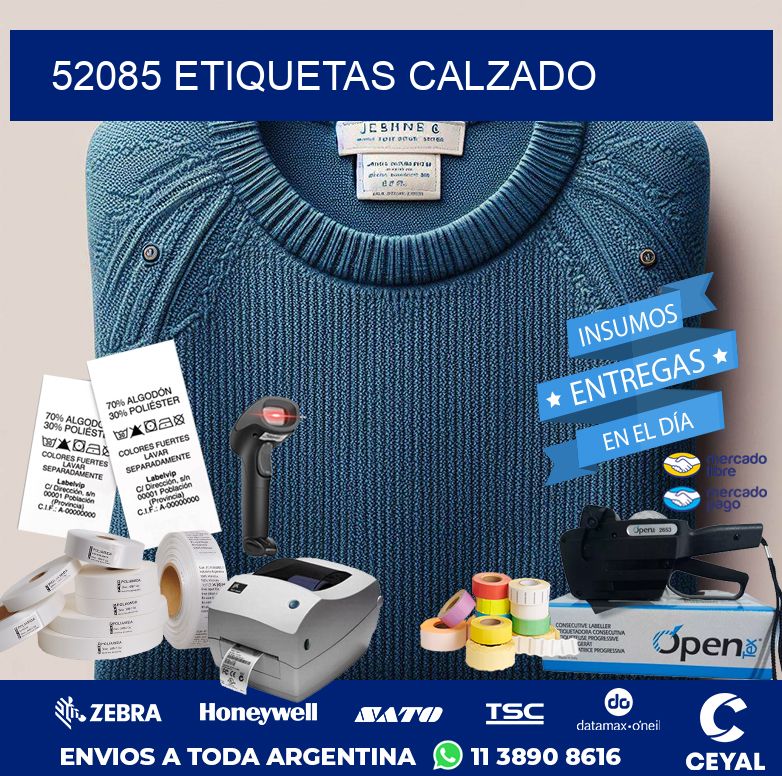 52085 ETIQUETAS CALZADO