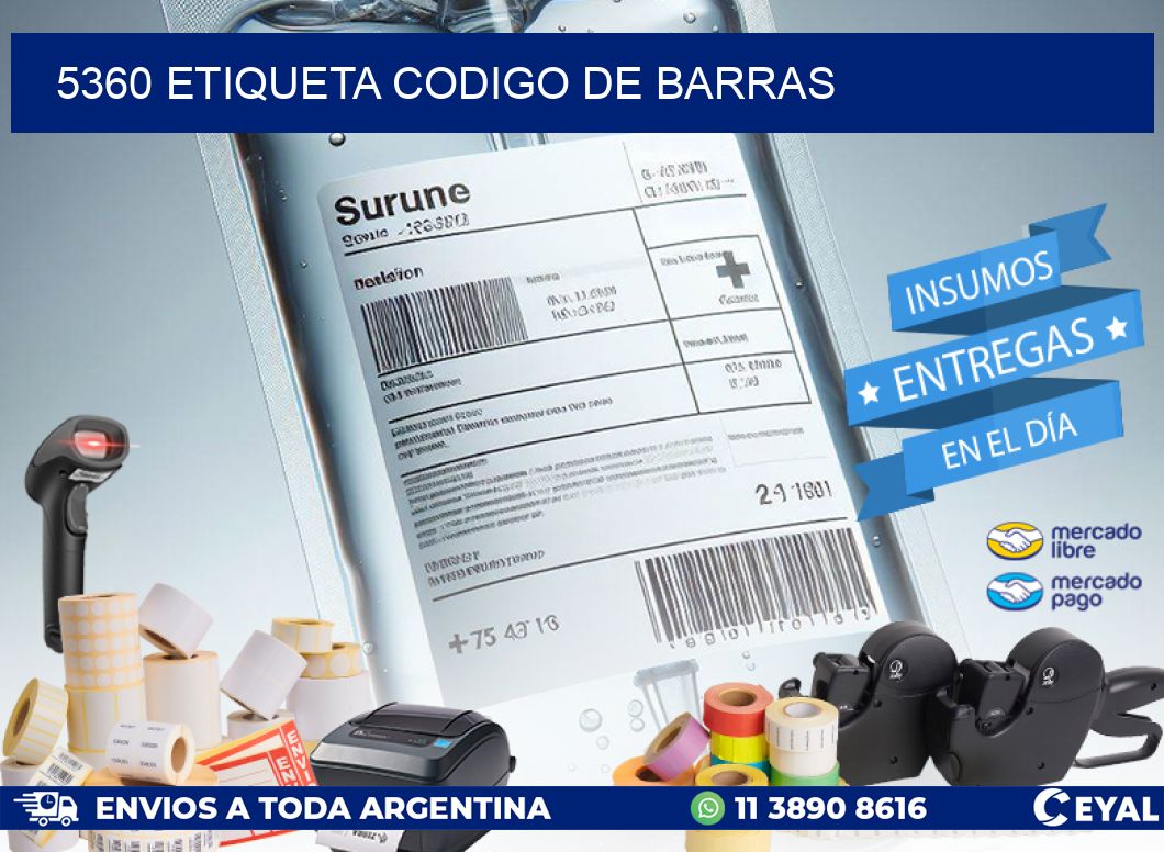 5360 etiqueta codigo de barras