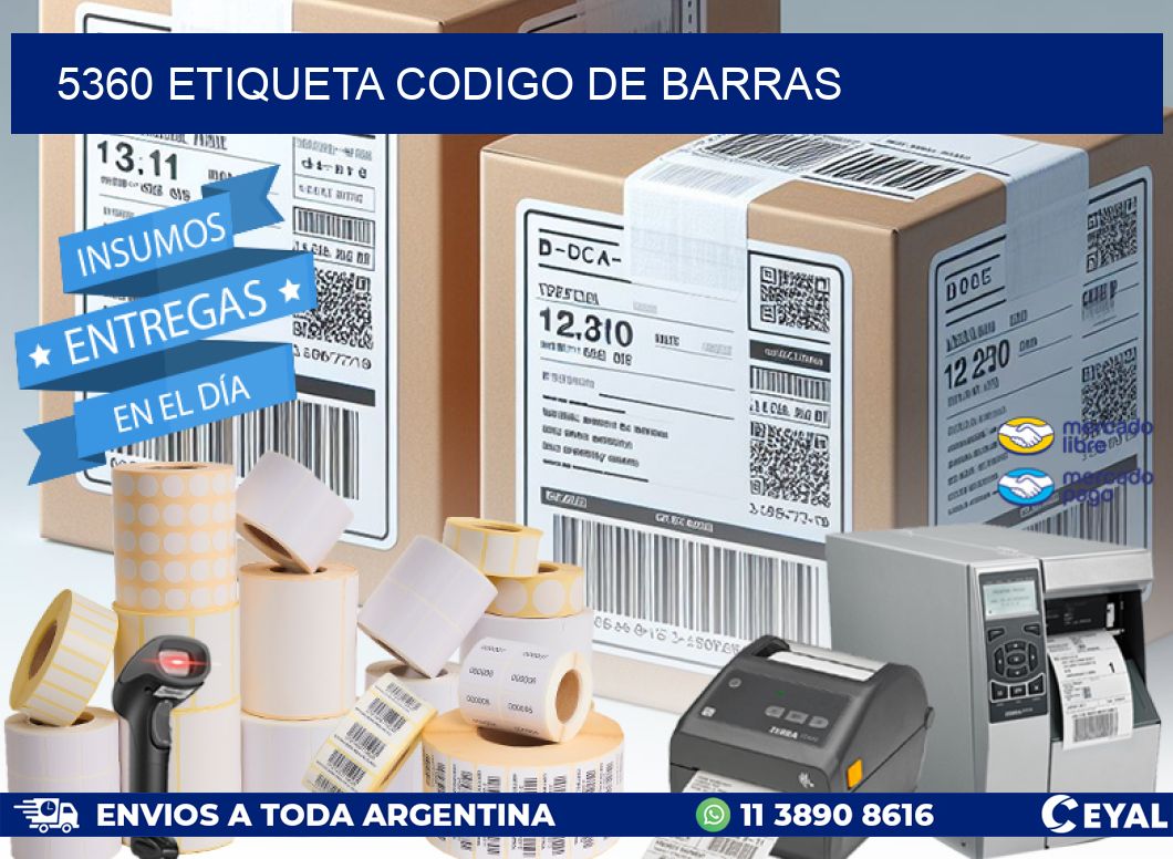 5360 etiqueta codigo de barras