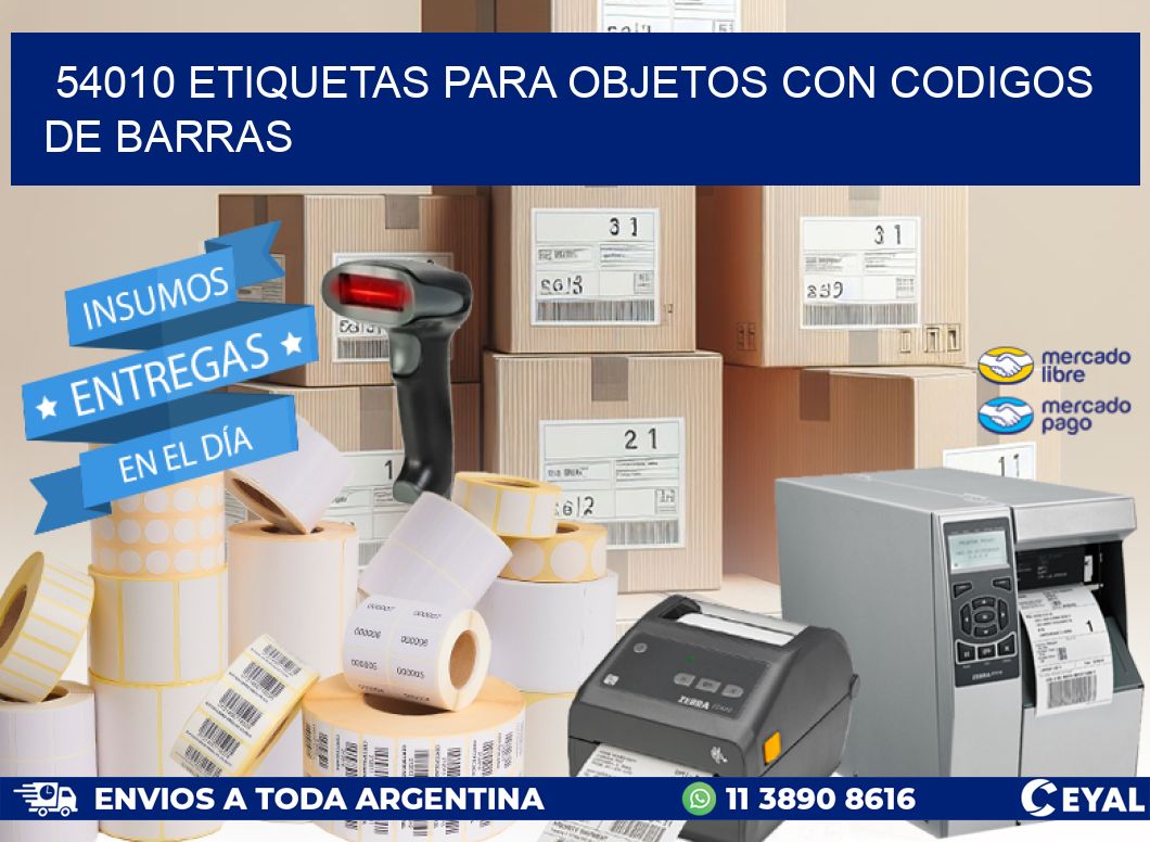 54010 ETIQUETAS PARA OBJETOS CON CODIGOS DE BARRAS
