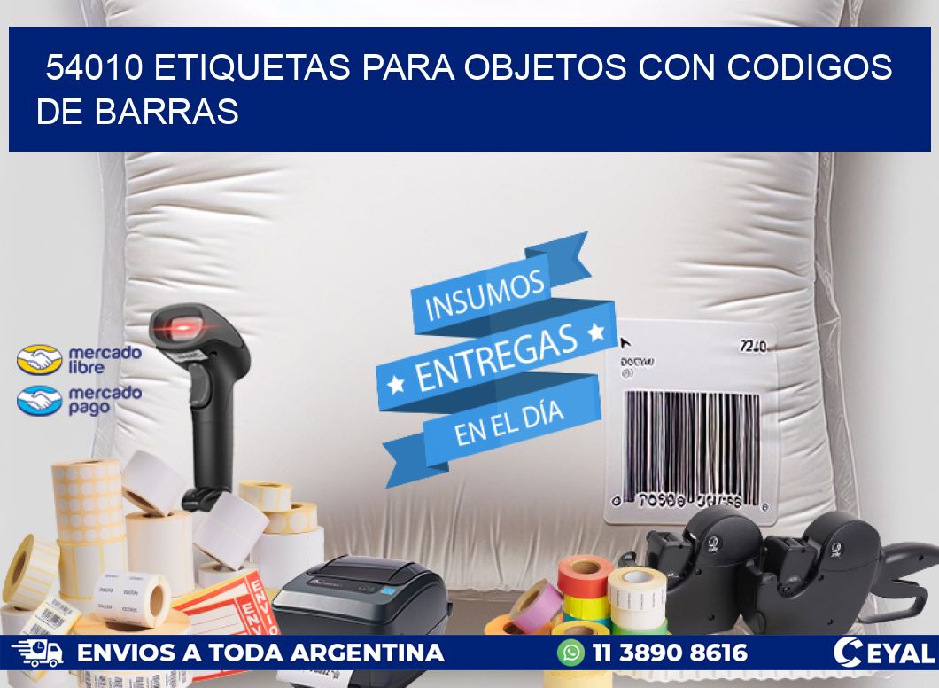 54010 ETIQUETAS PARA OBJETOS CON CODIGOS DE BARRAS