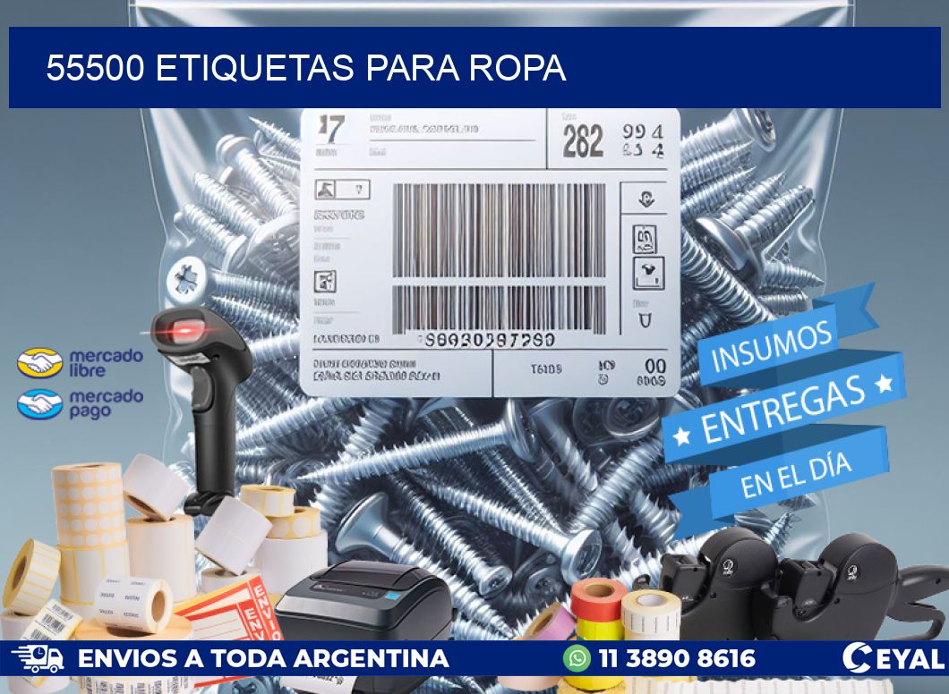55500 Etiquetas para ropa