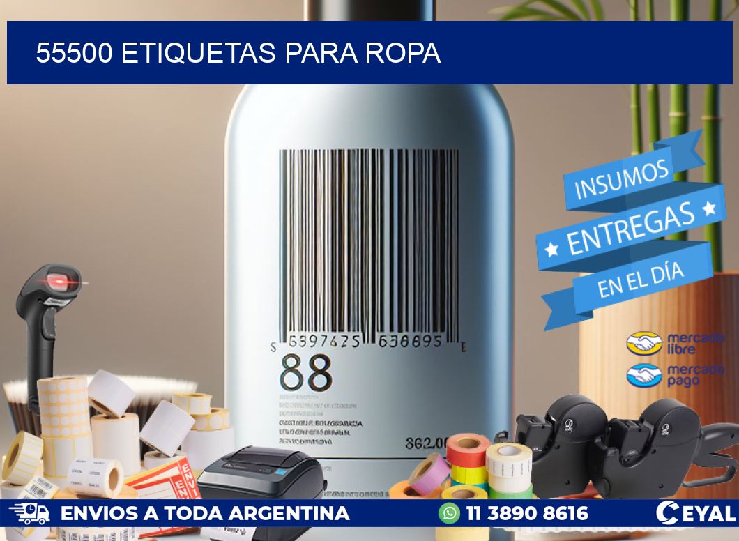 55500 Etiquetas para ropa