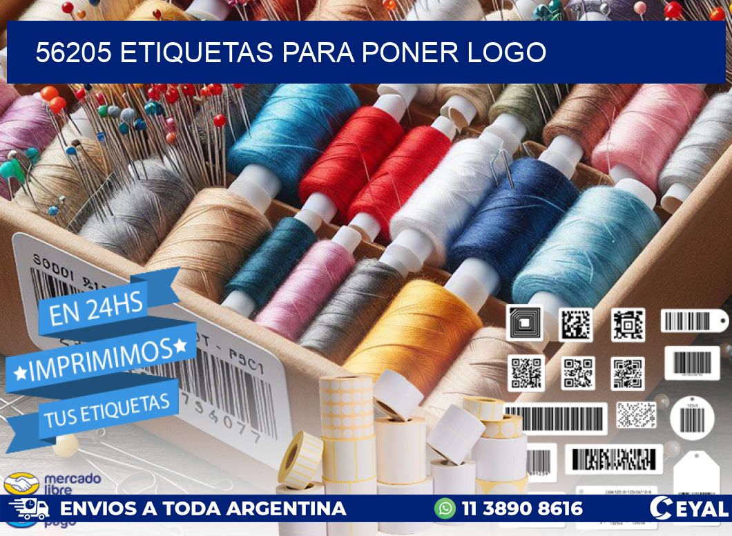 56205 etiquetas para poner logo