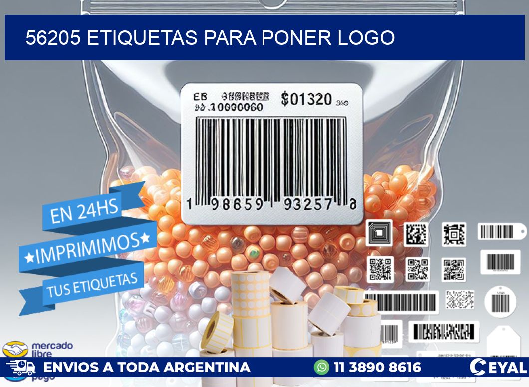 56205 etiquetas para poner logo