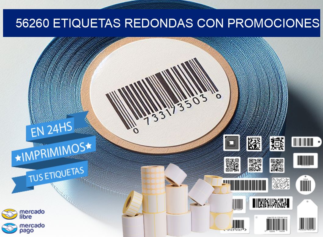 56260 ETIQUETAS REDONDAS CON PROMOCIONES